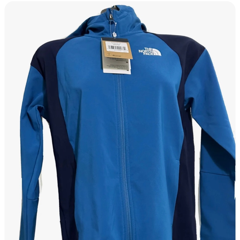 The North Face YOUTH BOYS Tekware Top Full Zip Hoodie Blue Size XL (18/20)